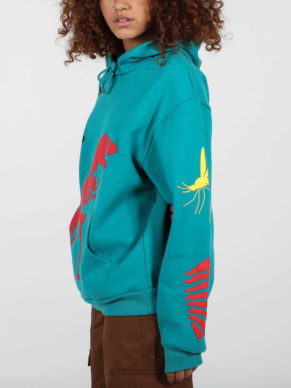 Puff Print Dino Hoodie