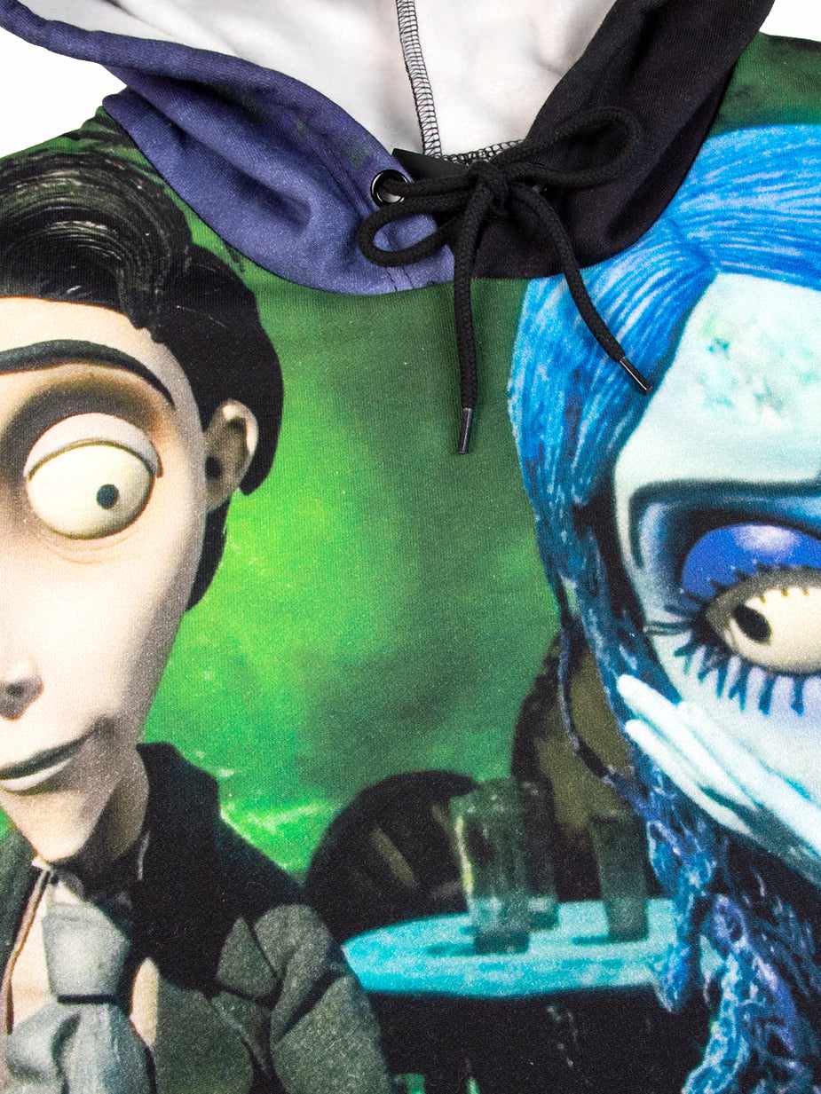 Corpse Bride The Couple Big Print Hoodie | Official Apparel