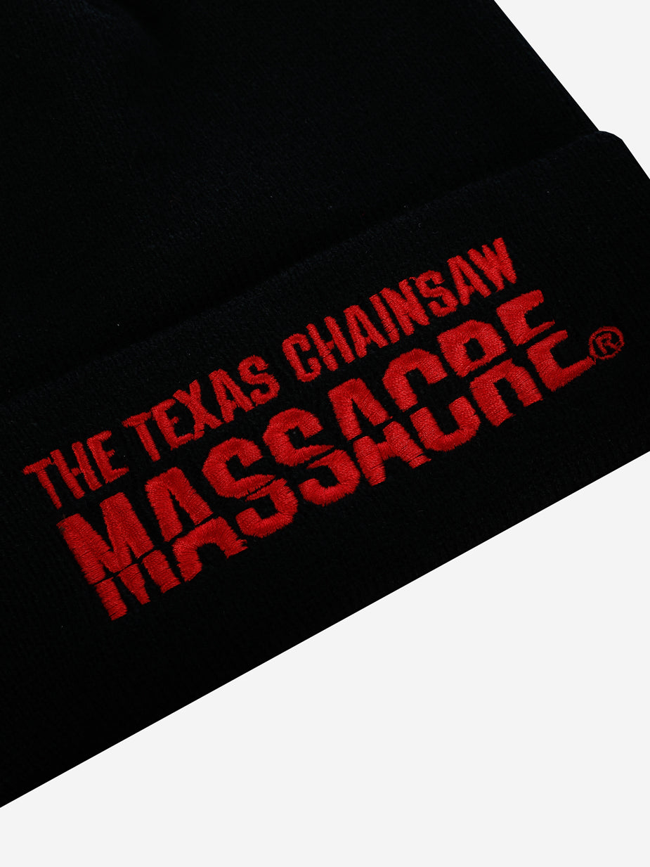 Texas Chainsaw Massacre Embroidered Black Beanie