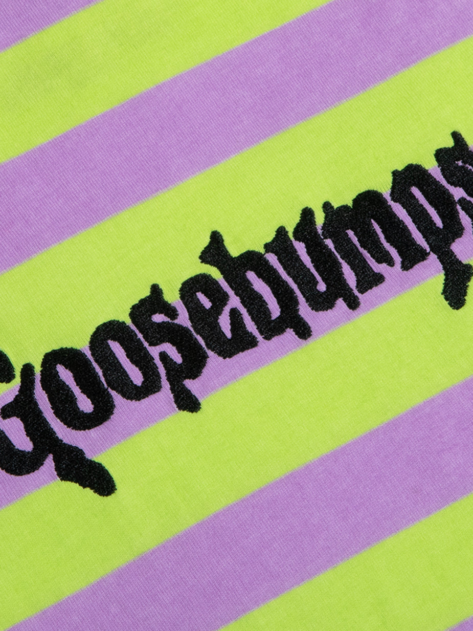 Goosebumps Logo Striped Long Sleeve – DUMBGOOD