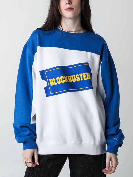 Blockbuster Colorblock Crew Neck Sweatshirt – DUMBGOOD