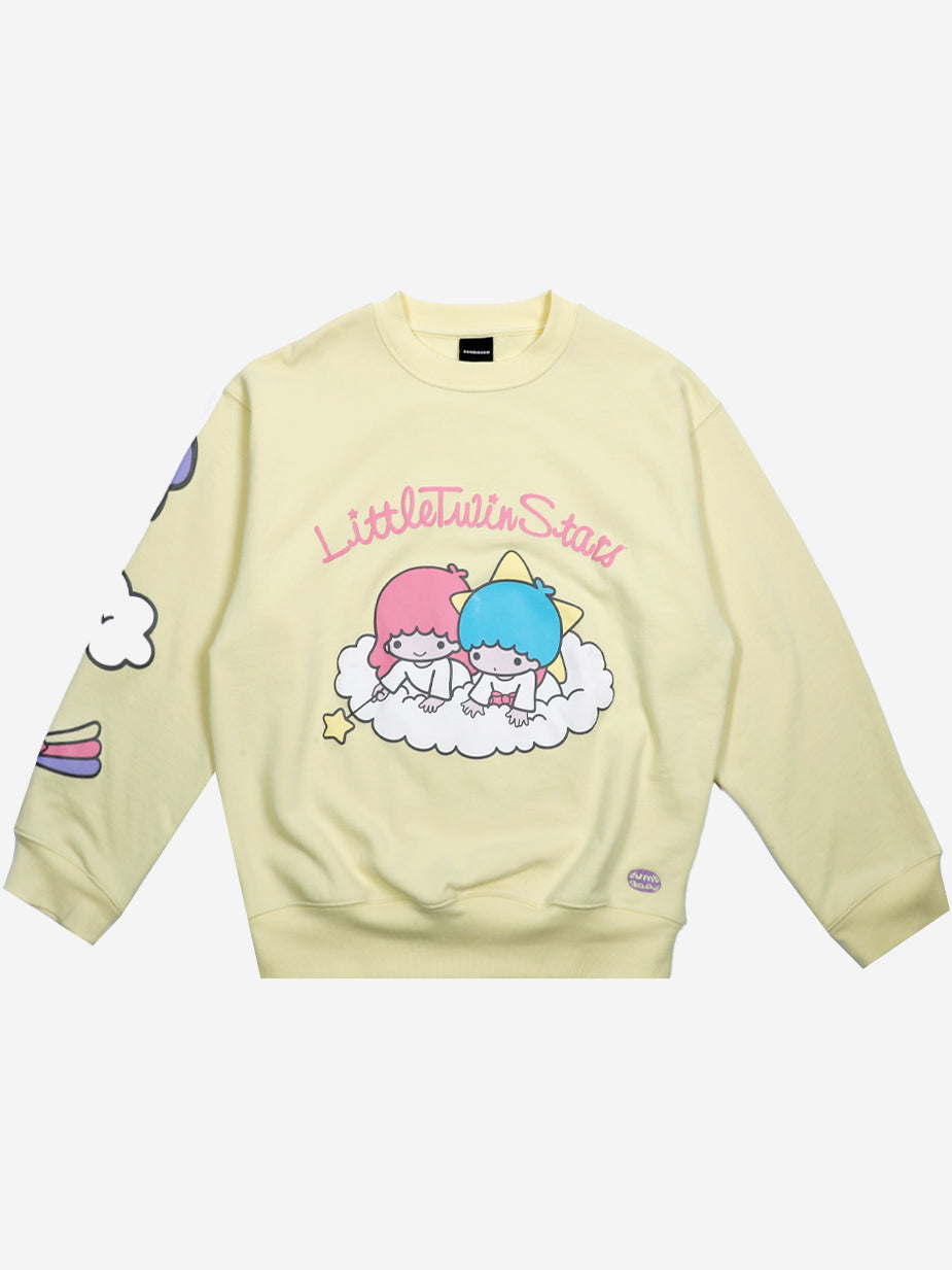 & Crew DUMBGOOD Official Apparel Stars Twin Puff Sweatshirt Print Dumbgood™ | – Neck Little Sanrio Accessories |