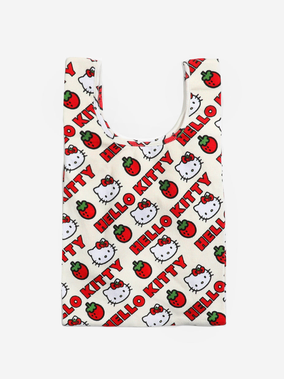 Sanrio Hello Kitty Strawberries Waffle Shopper Tote – DUMBGOOD