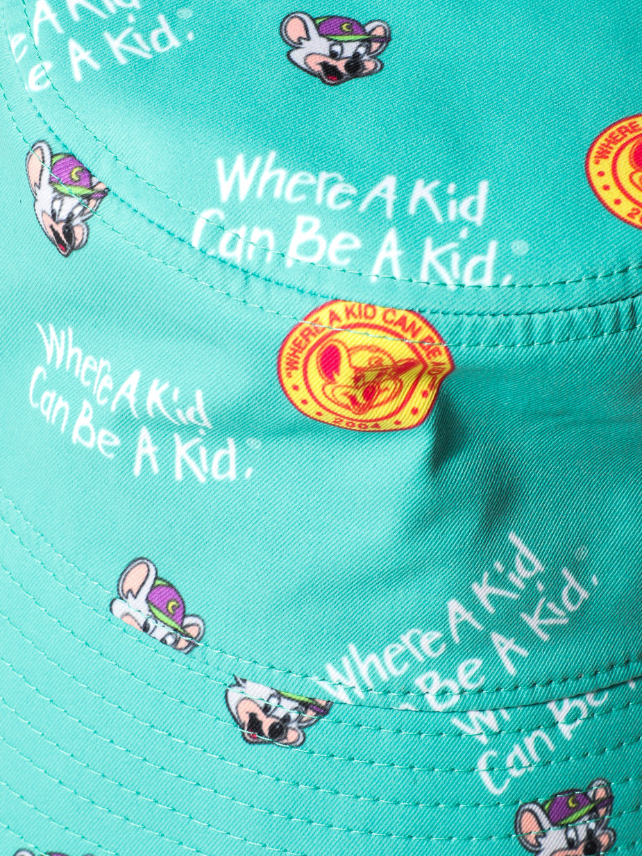 Repeat Embroidered Bucket Hat