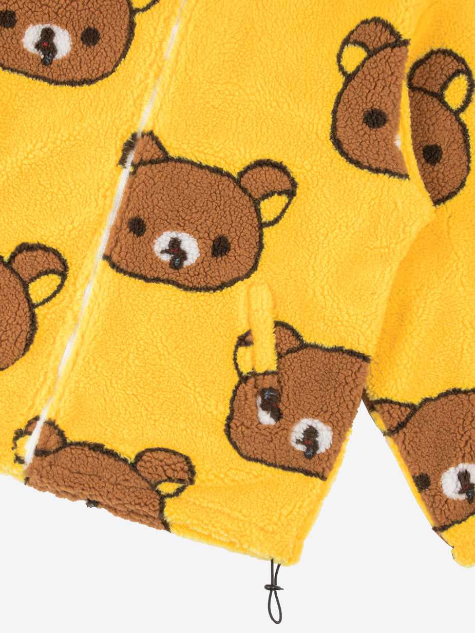 Rilakkuma Repeat Sherpa Zip Hoodie | Official Apparel