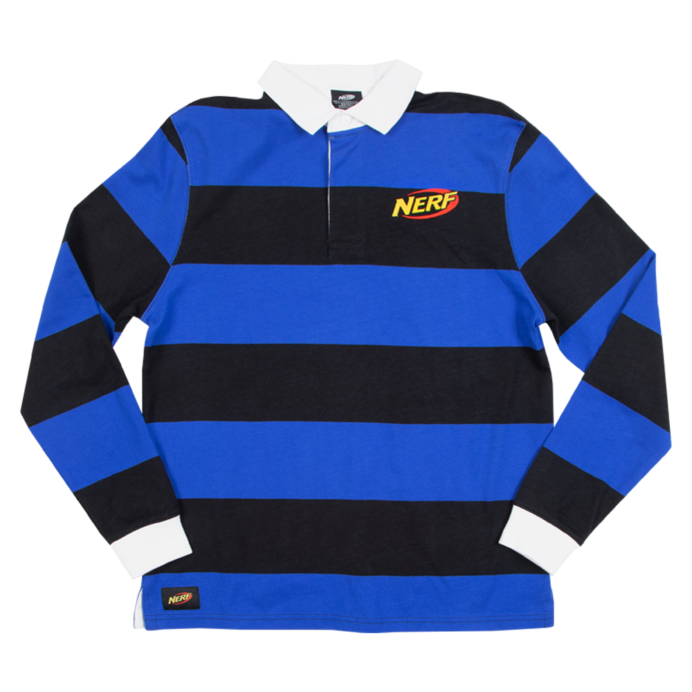 Nerf or Nothin' Striped Rugby Shirt | Official Apparel & Accessories ...