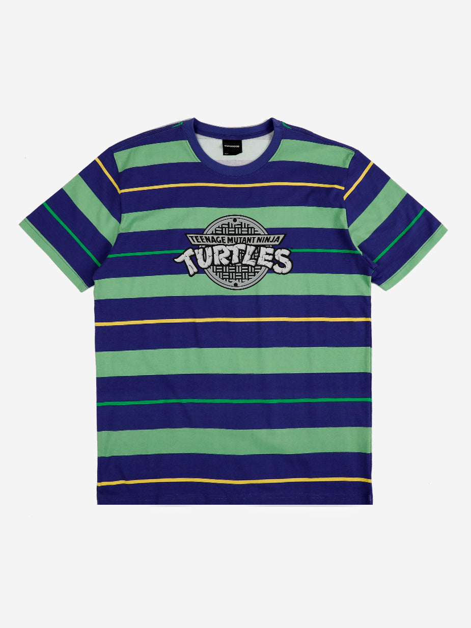 TMNT Embroidered Striped Tee