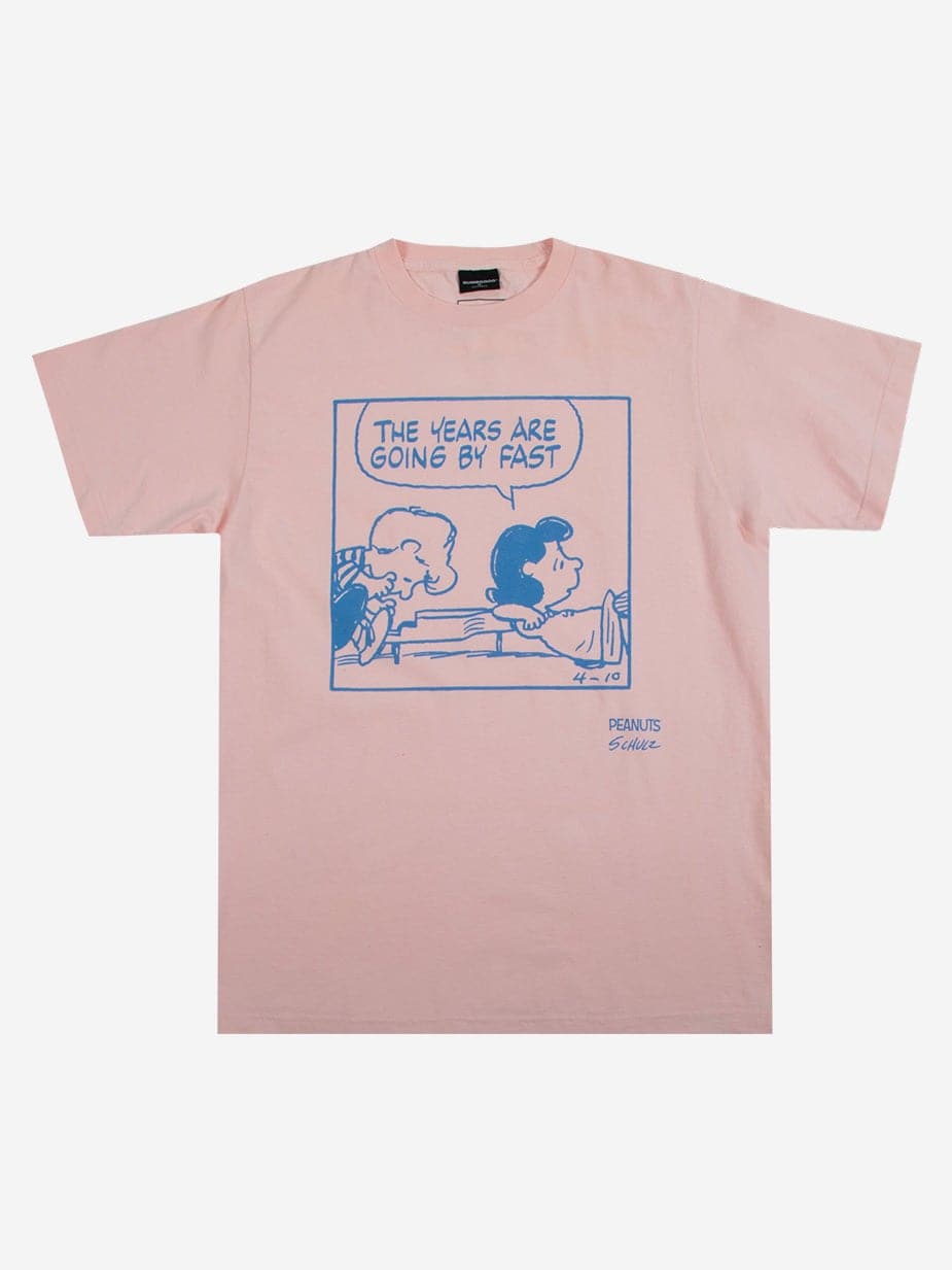 Going By Fast Comic Pink Tee