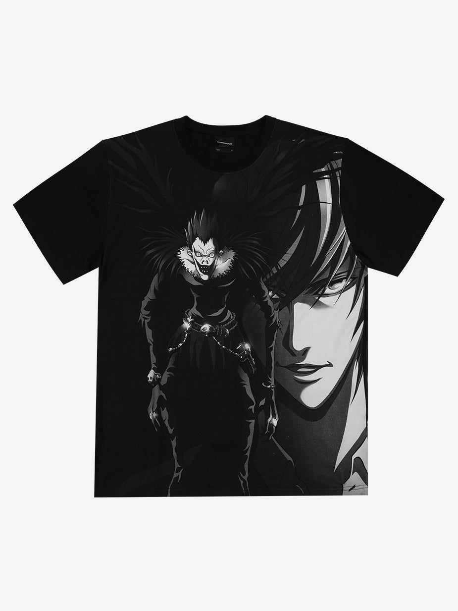 Light Death Note Merch Death Note Ryuk and Light Big Print Tee | Official Apparel ...
