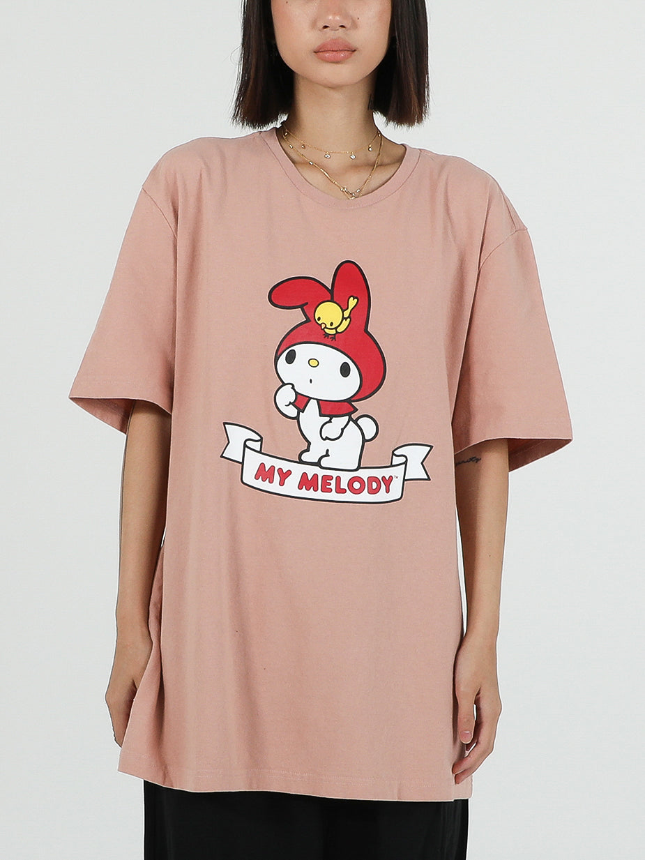 My Melody Garden Party Puff Print Sand Tee