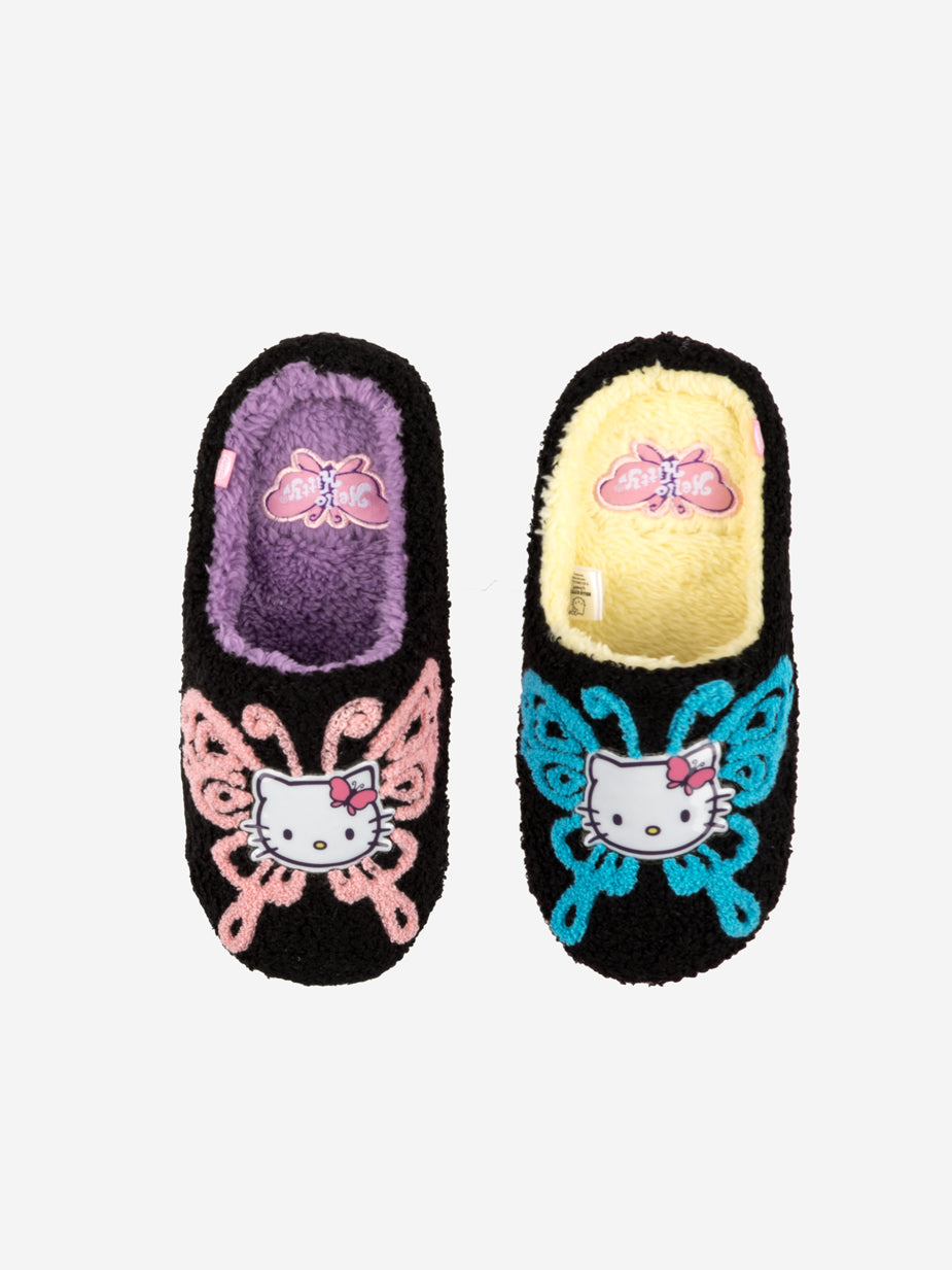 Hello Kitty Butterfly Fuzzy Slippers