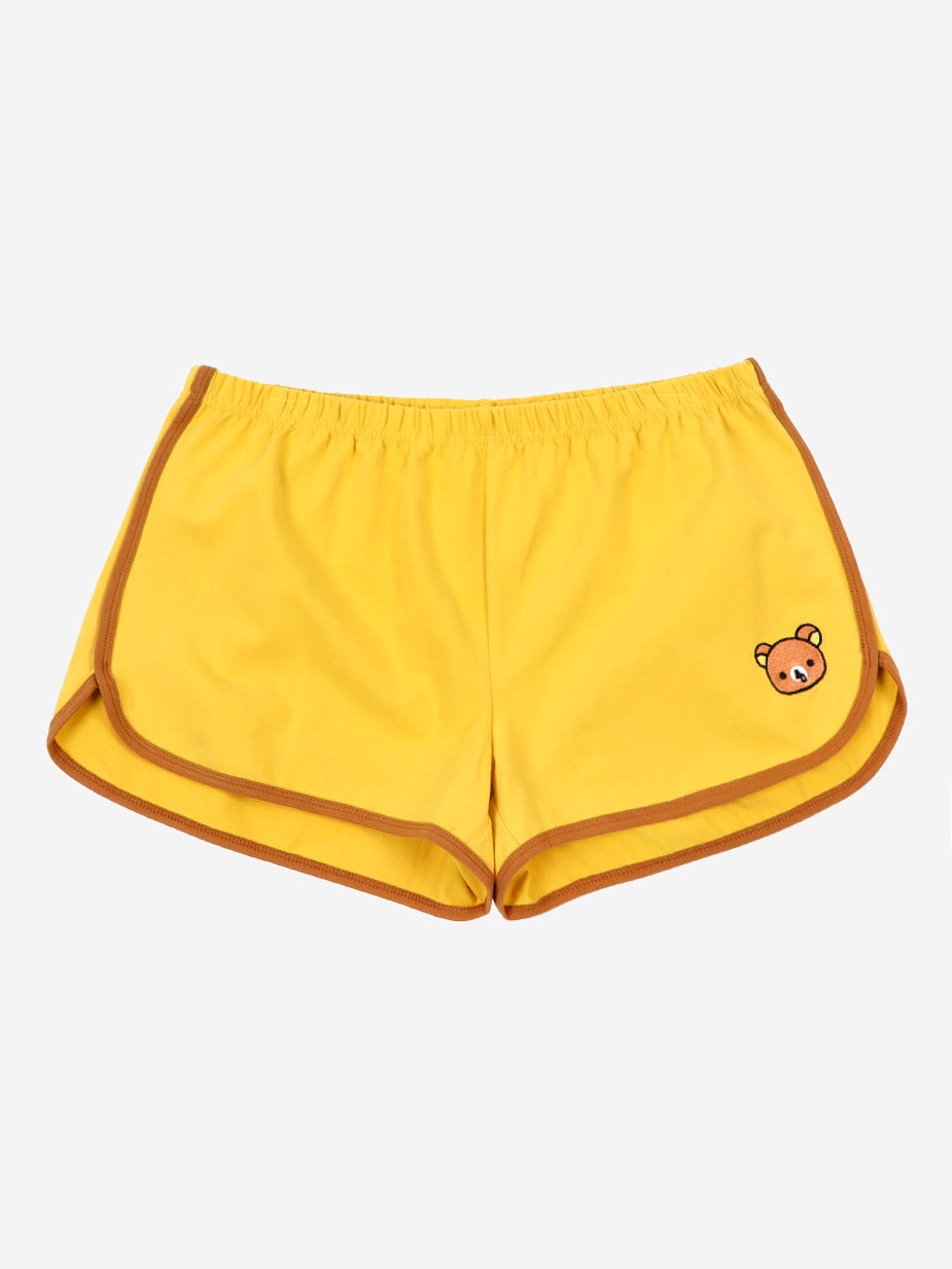 Rilakkuma Embroidered Yellow Shorts