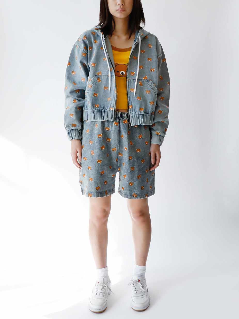 Rilakkuma Character Repeat Denim Easy Shorts – DUMBGOOD