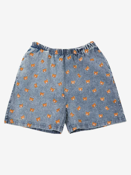 Rilakkuma Character Repeat Denim Easy Shorts – DUMBGOOD
