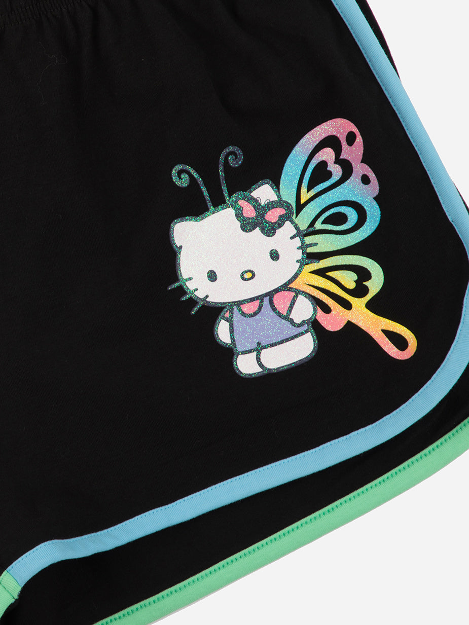 Hello Kitty Butterfly Glitter Shorts
