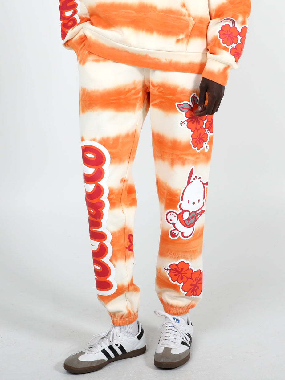 Pochacco Puff Print Tie Dye Sweatpants