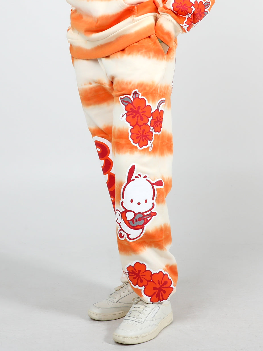 Pochacco Puff Print Tie Dye Sweatpants