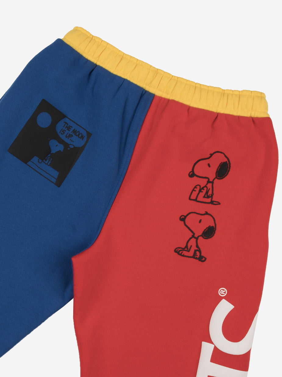 Puff Print Color Block Sweatpants