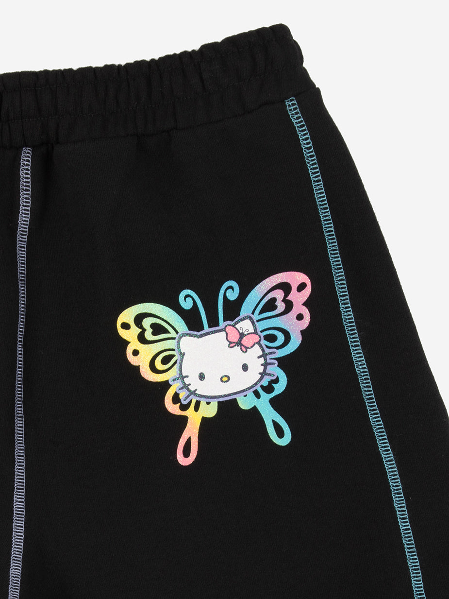 Hello Kitty Butterfly Glitter Sweatpants