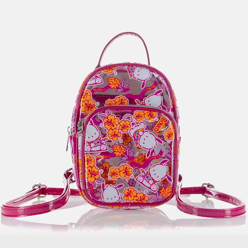 Sanrio Pochacco Hibiscus Mini Convertible Backpack | Official Apparel ...